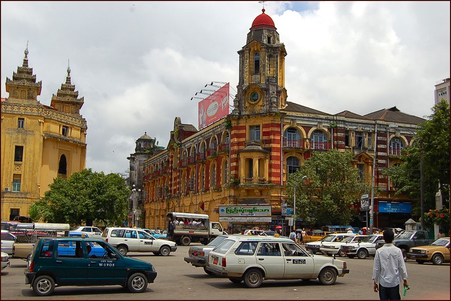 Một góc thành phố Yangon 