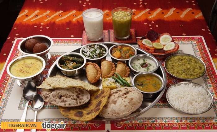Bữa ăn truyền thống ở Rajasthan